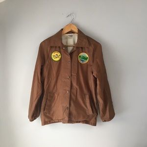Vintage Nylon Sears Jacket with Maine Patches